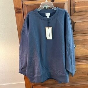 Aware Men’s Blue Crewneck Sweatshirt Size Medium NWT